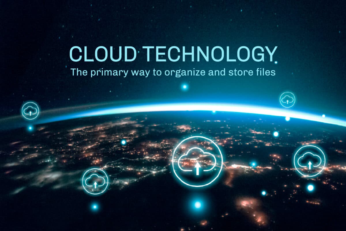 Cloud network system with digital technology, remixed from publi
