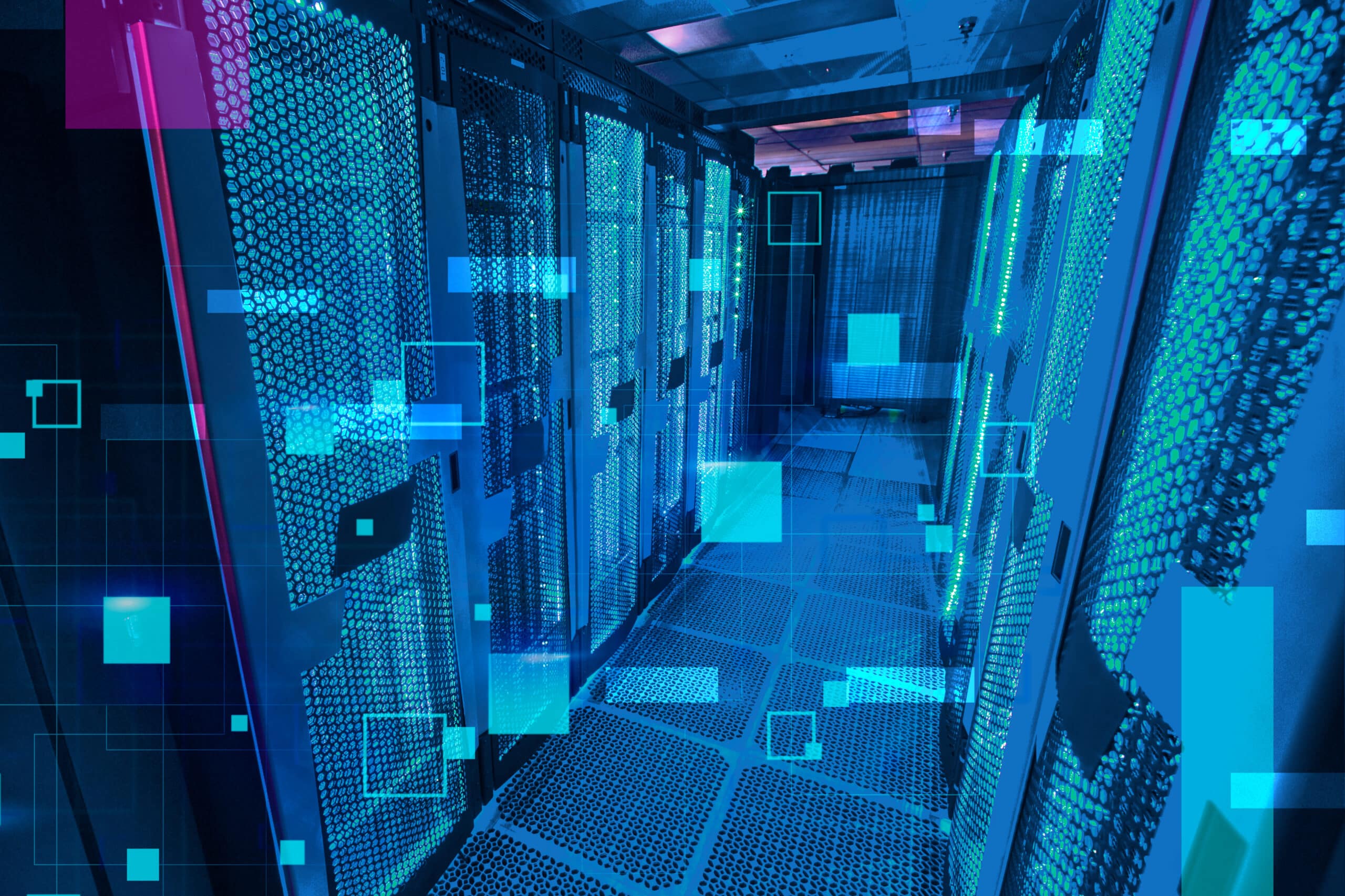 NCCS Discover Supercomputer. Original from NASA. Digitally enhan